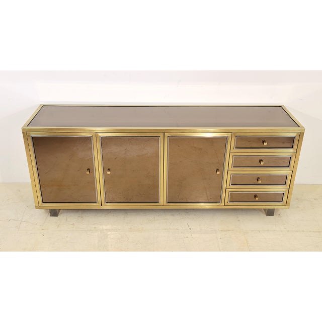 1970s Sideboard by Michel Pigneres for LAngolo Metallarte Roma, France, 1970s For Sale - Image 5 of 12