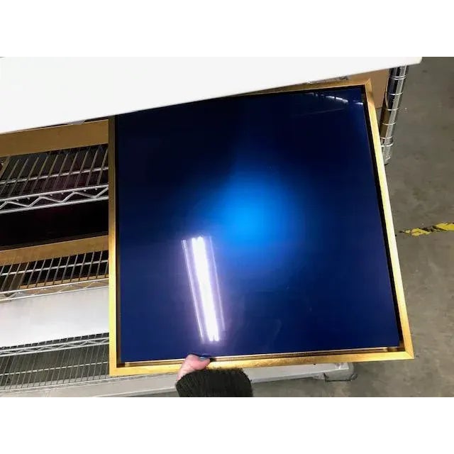 Gold Framed Cobalt Halo Print by Alejandro Franseschini For Sale - Image 4 of 5