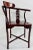 Chinese Export Oriental Hand Carved Rosewood Corner Chair For Sale - Image 4 of 9