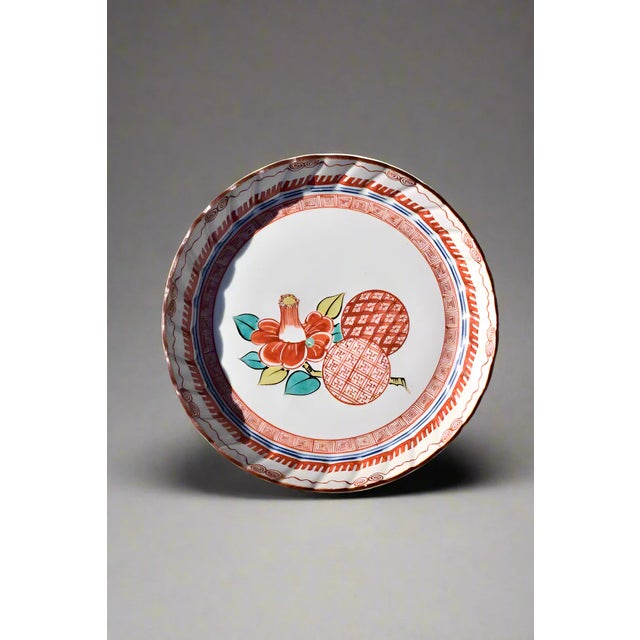 Japanese Imari Porcelain Plate For Sale - Image 4 of 6