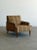 W29 D34.75 H29.75 SW22 SD21.74 SH16 A beautifully restored vintage lounge chair featuring warm walnut-toned wood, newly...