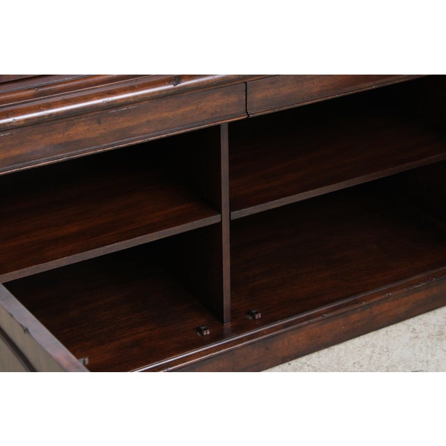 Brown Henredon Ralph Lauren Mahogany China Cabinet For Sale - Image 8 of 18
