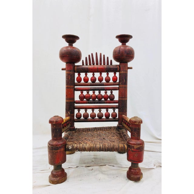 Asian Antique Indian Chair For Sale - Image 3 of 12