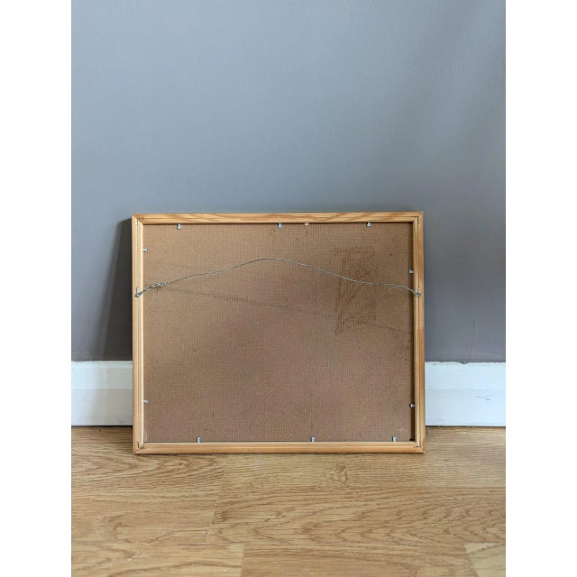 Mid-Century Modern "Fresh Fields" Vintage Mini Post-Impressionist Landscape Oil Painting, Framed For Sale - Image 11 of 11