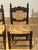 Mexican 4 Vintage Mexican Wood & Woven Rush Seat Chairs For Sale - Image 3 of 10