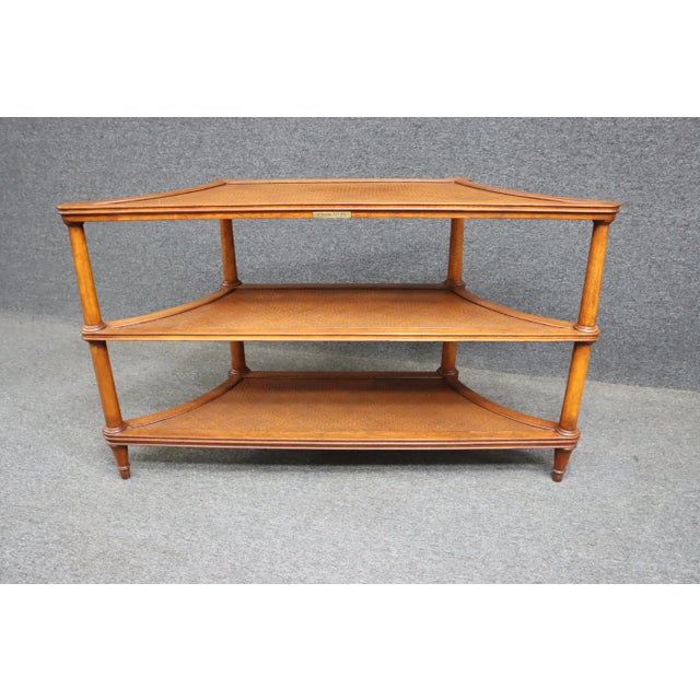 Ethan Allen Legacy Collection Tiered Console Table For Sale - Image 9 of 12