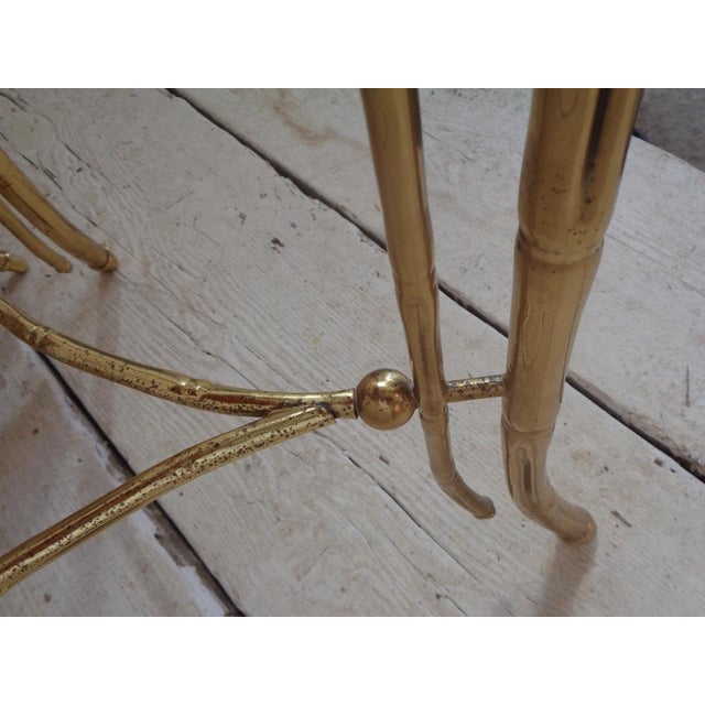 Dressing Table with Lamp and Seat in Faux Bamboo, 1950s, Set of 2 For Sale - Image 17 of 18