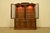 1980s Thomasville French Regency Louis XVI Carved Walnut Lighted Breakfront Bookcase Cabinet For Sale - Image 5 of 17