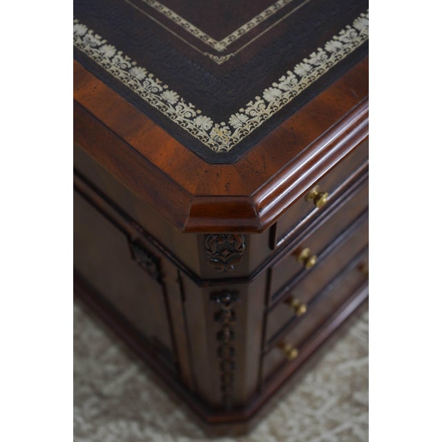 Maitland Smith Leather Top Coffee Table For Sale - Image 12 of 18