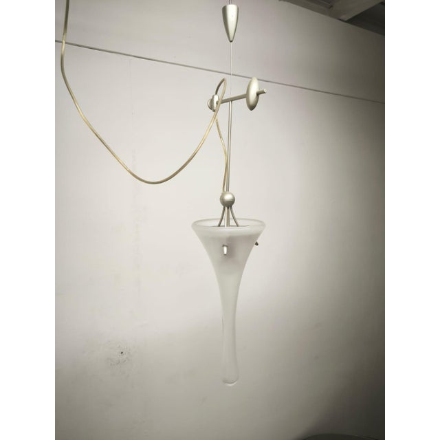 Mid-Century Modern Suspension Lamp by Lamp International, 1990s For Sale - Image 3 of 12