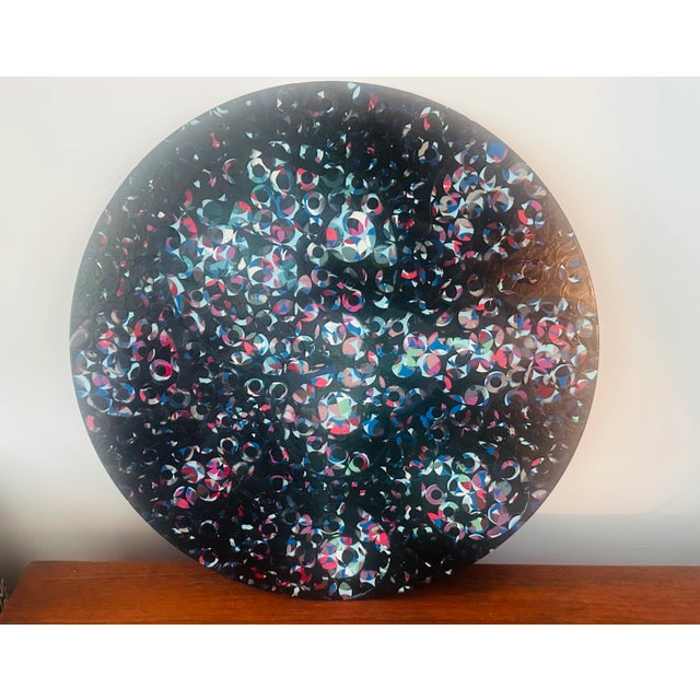 Richard Bové Dance II 1987 oil on vinyl each: 16 dia in (41 cm) Signed, titled and dated to verso ‘R. Bové Dance II 87’...