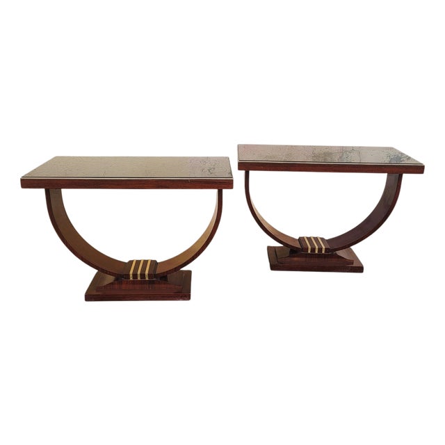 Art Deco Display Consoles, Set of 2 For Sale