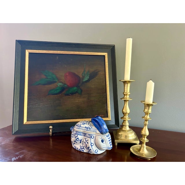 Late 20th Century Red Floral Still Life Oil Painting on Canvas by James Clinton Mumby For Sale - Image 18 of 18