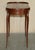 Antique Kidney Shaped Occasional Table with Drawers and Brown Leather Top, 1860 For Sale - Image 14 of 18