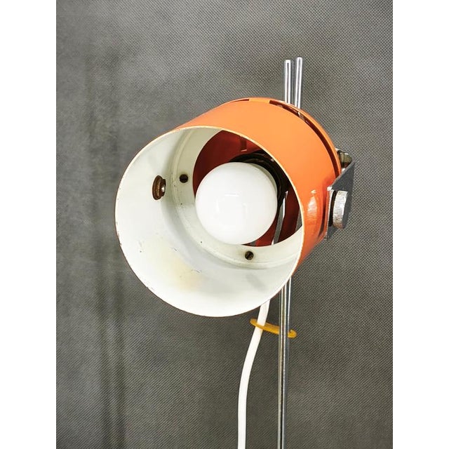 Metal Space Age Table Lamp by S. Jindra for Lidokov, Czechoslovakia, 1960s For Sale - Image 7 of 13