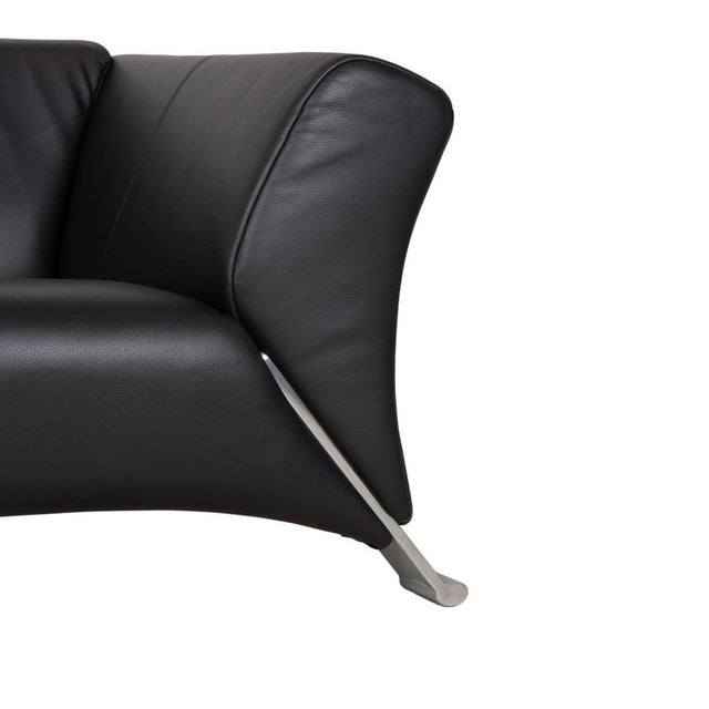 Modern Leather and Metal 322 Two-Seater Sofa from Rolf Benz For Sale - Image 3 of 13