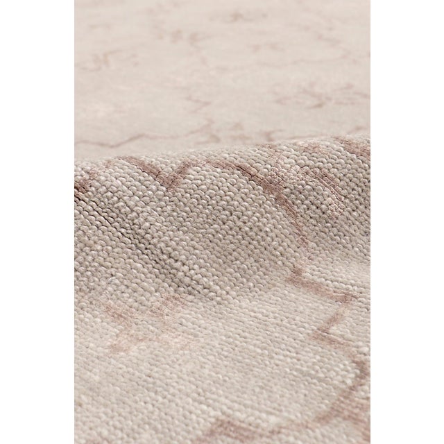 Pasargad Home Khotan L. Gray Silk & Wool Area Rug, 10' 2'' X 14' 2'' For Sale - Image 4 of 6