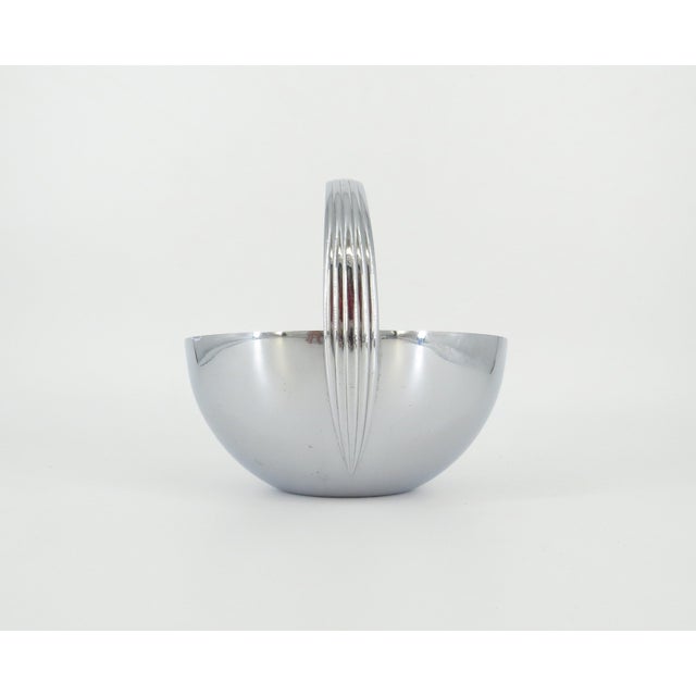 1930s 1930s Art Deco Russel Wright for Chase Chrome Ice Bowl/Bucket For Sale - Image 5 of 11