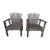 Pair of 1950s Adirondack Lawn or Patio Chairs For Sale