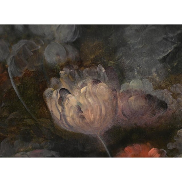 Dutch Artist, Still Life with Floral Spray, Oil Painting, Framed For Sale - Image 11 of 15