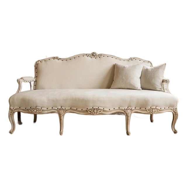 1920s Vintage Fully Refurbished Louis XVI Style Settee For Sale