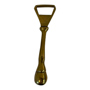 Vintage Horse Hoof Shaped Brass Bottle Opener