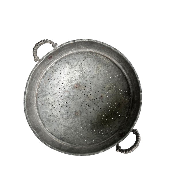 Late 19th Century 19th Century Large Ottoman Tinned Copper Footed Colander - 12.5" W For Sale - Image 5 of 8