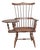 Dr Dimes Windsor Style Desk Writing Arm High Back Chair Bench Made New Hampshire For Sale