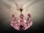 1980s Italian Style Hand-Painted Pink and Purple Murano Glass Floral Chandelier - 4-Light⁠ For Sale - Image 15 of 18