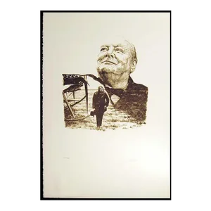 1980s Sarah Churchill "I Can Manage.." Signed Embossed Lithograph