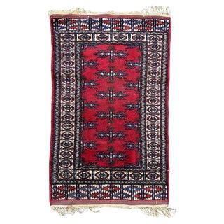 Mid-Century Turkmen Rug, 1940s For Sale