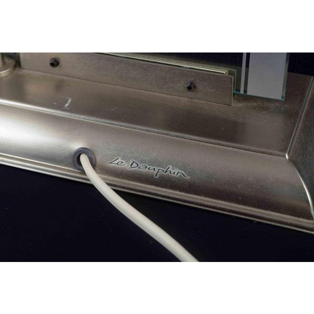 Table Lamp with Sculptural Glass Apple from Le Dauphin, France, 1980s For Sale - Image 4 of 5