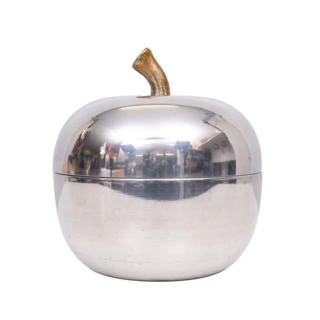 Aluminum Apple Ice Bucket, Italy, 1970s For Sale - Image 9 of 9