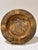 Unique vintage brass ashtray or wall hanging (has a hanger on the back) featuring a crest or coat of arms with a lion and...