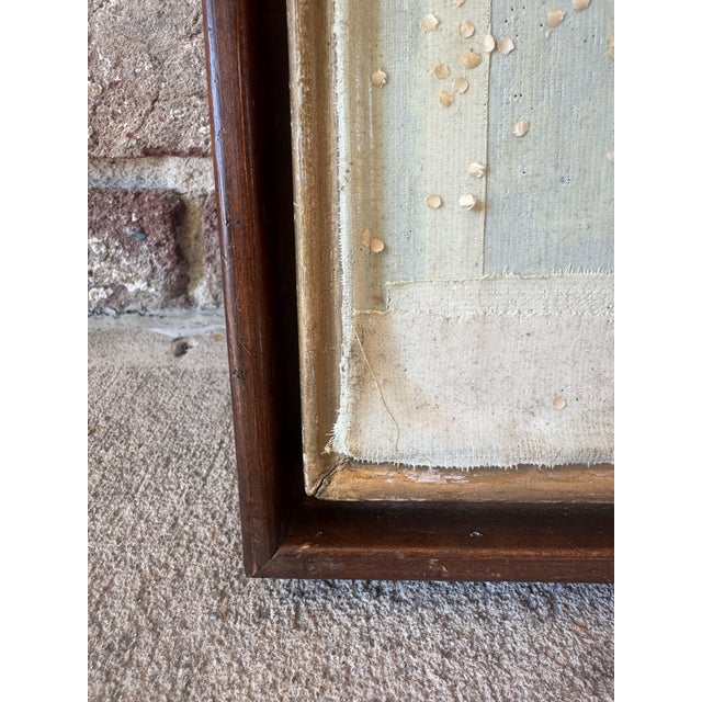 Vintage Textured Art in Original Frame For Sale In New York - Image 6 of 18