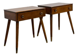 Pair of Vintage Atomic Nightstands Retro Bedside Tables MCM End Tables