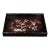 Dark Wood Tea Tray With Mother-of-Pearl Bird and Floral Inlay For Sale