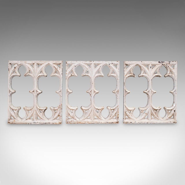 Victorian Set of 6 Secret Garden Wall Panels, English, Gothic Tracery Grille, Victorian For Sale - Image 3 of 12