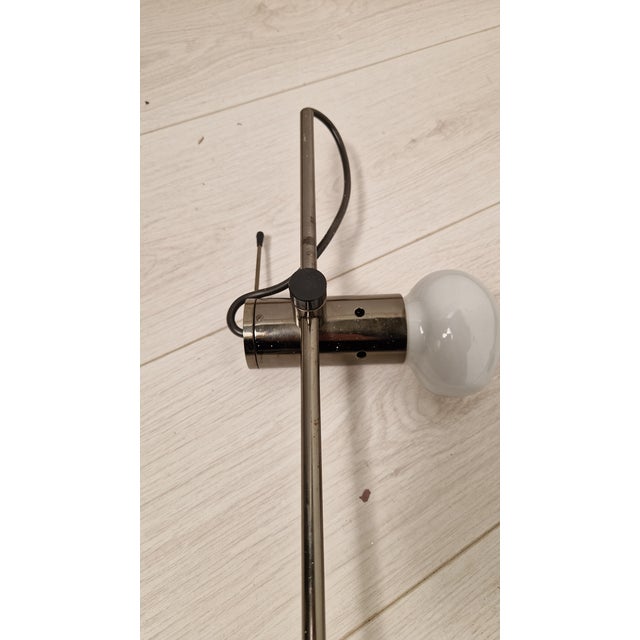 Vintage Wall Lamps in Burnished Chrome by Tito Agnoli for Oluce, 1960s, Set of 2 For Sale - Image 13 of 16