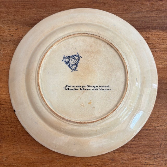 19th Century French Rebus Picture Puzzle Decorative Plate For Sale - Image 4 of 5