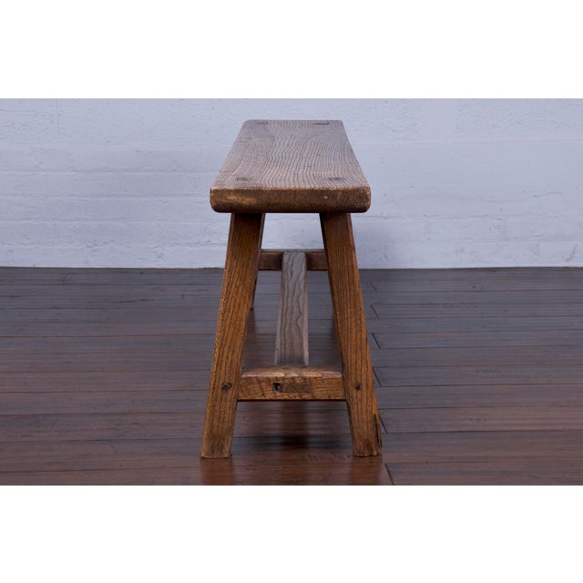 Antique Rustic Country French Farmhouse Oak Bench Chairish