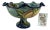 Mid 20th Century Fruit Bowl Footed Ceramic, Santa Rosa, Majolica Style, Vantage Mexican Pottery For Sale