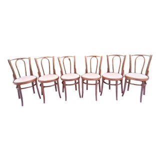 Chairs in Beech Bentwood from Tatra, 1960s, Set of 6 For Sale