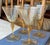 Murano Set of 4 Antique Venetian Italian Art Glass Galliano Ferro Wine Stems For Sale - Image 4 of 4