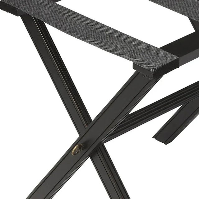 Perfect for any bedroom or walk-in closet, this luggage rack is ready when needed. The black licorice finished solid Wood...