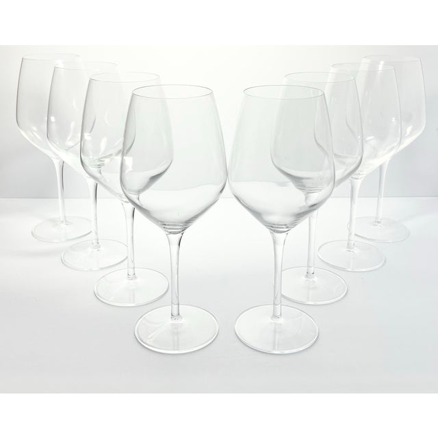 Contemporary Luigi Bormioli “Atelier” Set of 8 Cabernet Wine Glasses For Sale - Image 3 of 6