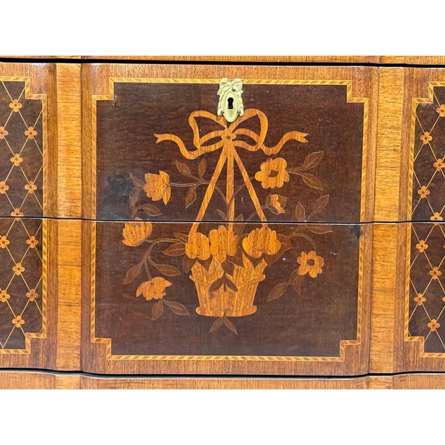 Louis Xvi, Commode, Bronze, Parquetry, Faux Marble, France, 20th C. For Sale - Image 9 of 15