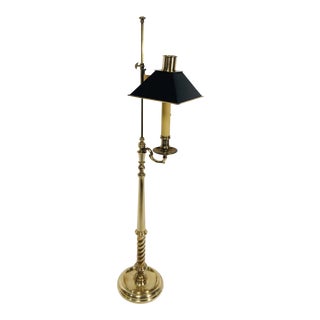1970s Chapman Solid Brass Floor Lamp For Sale