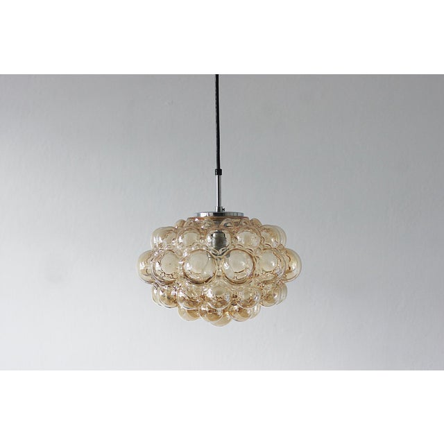 Gold The Bubble Pendant Lamp by Helena Tynell for Limburg, 1960s For Sale - Image 8 of 8