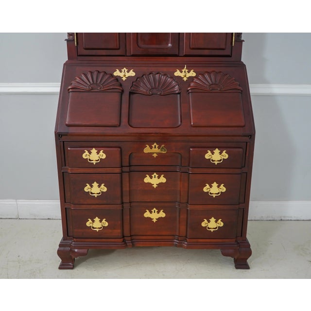 Jasper Blockfront Goddard Style Secretary Desk For Sale - Image 9 of 12